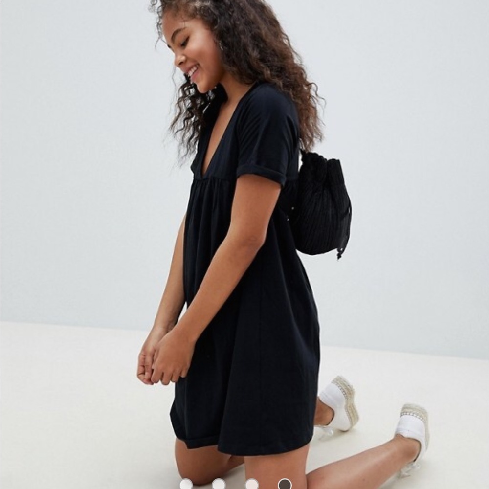 V neck Tshirt dress